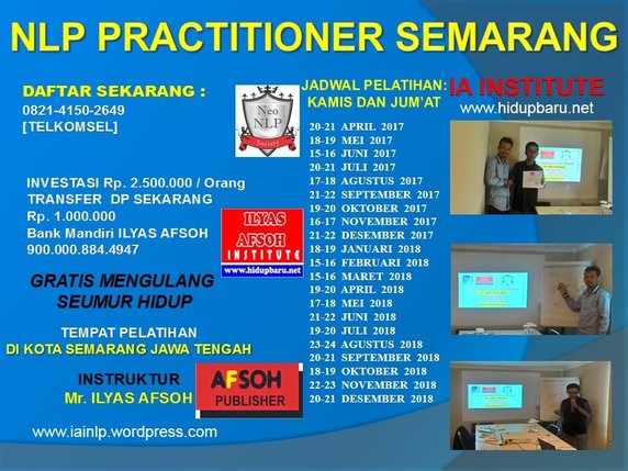 Pelatihan NLP Di Kota Semarang Jawa Tengah 2017 2018